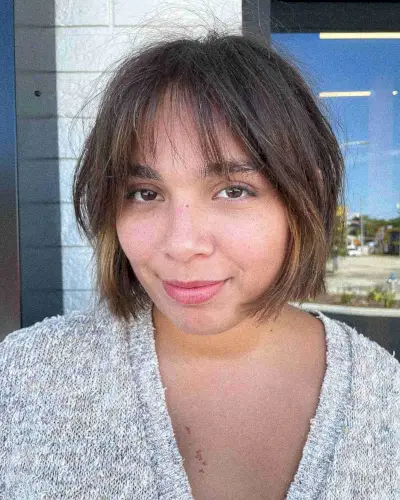 Short Textured Bob with Layers for Thin Hair