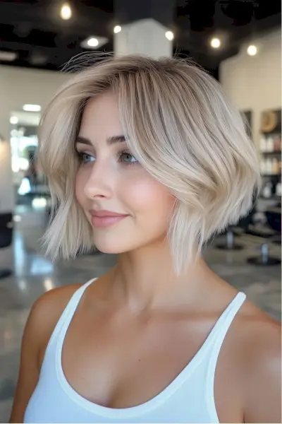 Short choppy bob for thin hair