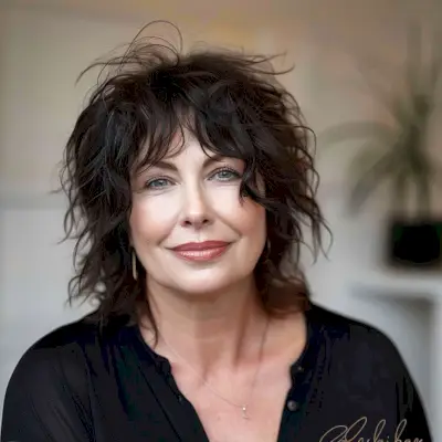 Effortless Short Shaggy Cut for round faces