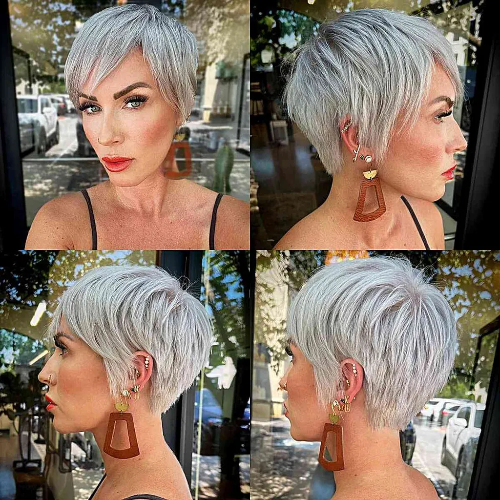 Kort signatur Platinum Pixie Cut' title=