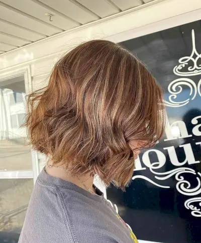 Light Brown Short Hair with Natural Dimension