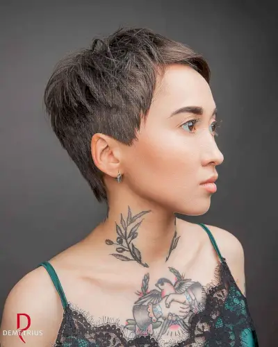 Flattering Pixie Cut for Thin-Haired Women
