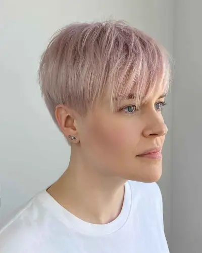 Very Short Pixie with Wispy Bangs