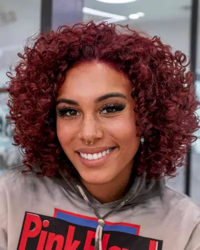 Natural Curly Red Hairstyle