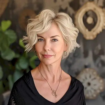 The Wavy Pixie Bob Haircut