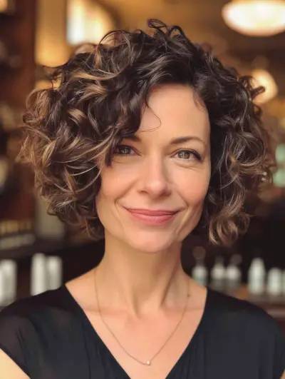 Textured Curly Wavy Short Hair