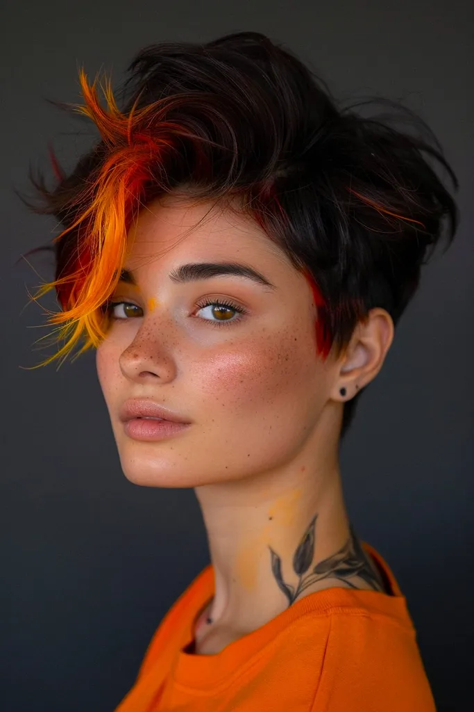 ognista kometa o żywych kolorach' title=