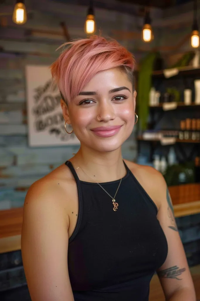 Punk pixie cut' title=