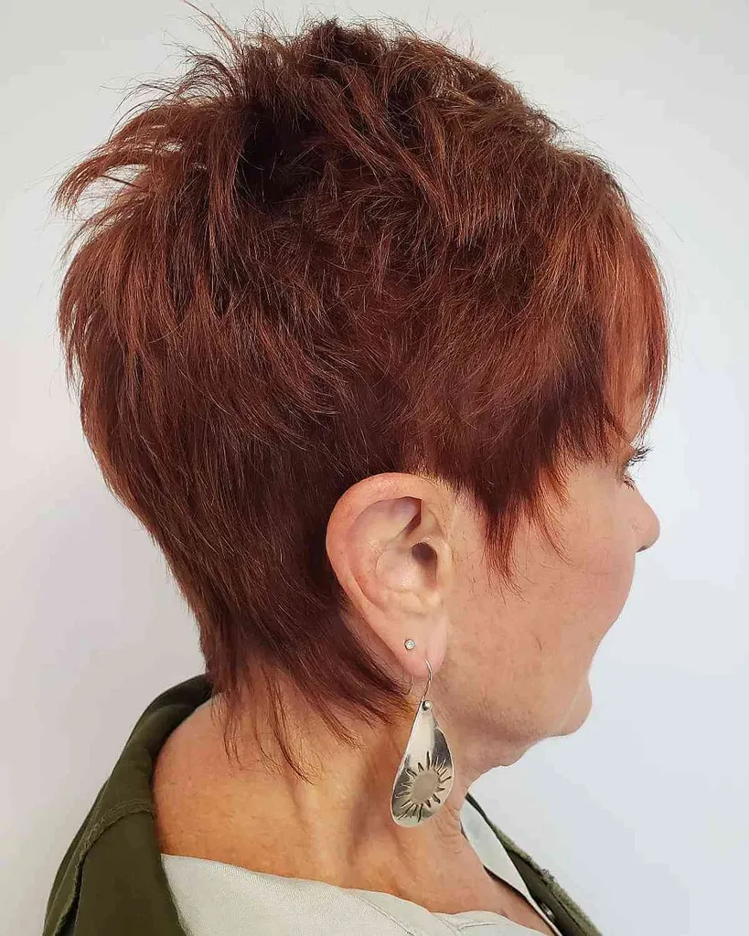 Red Cinnamon Spice Funky Pixie' title=