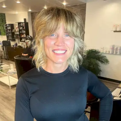 Feathered Cut with Face-Framing Fringe