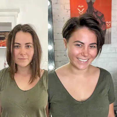 Pixie with a Side Part for Fine Hair