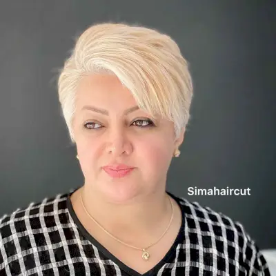 Side-Swept Pixie on Thick Hair