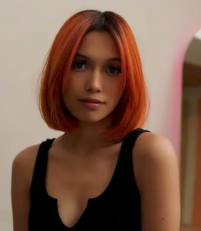 Neck-Length Face-Framing Bob Cut for Oval Faces