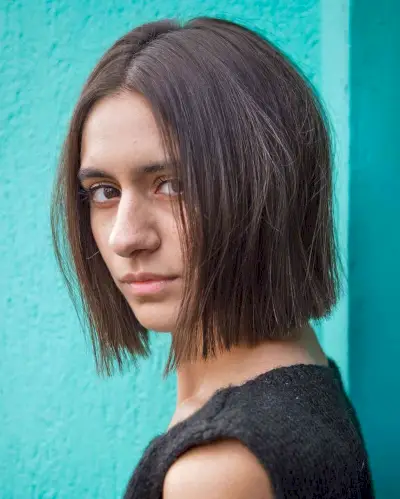 Neck-Length Blunt Bob