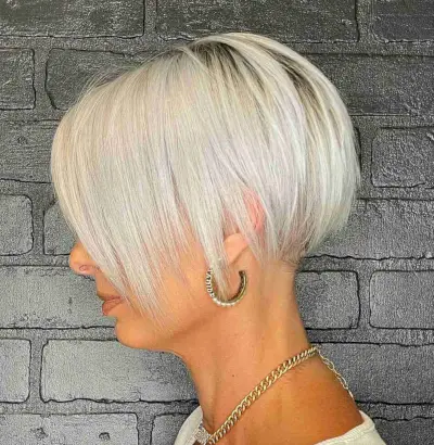 Jaw-Length Edgy Choppy Bob