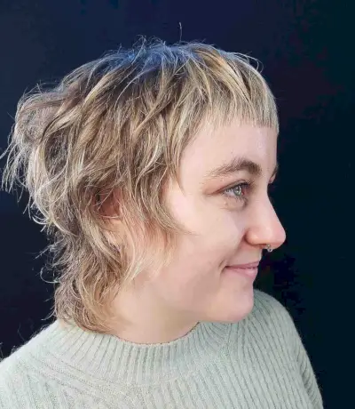 Shaggy Disheveled Pixie Mullet with Layers