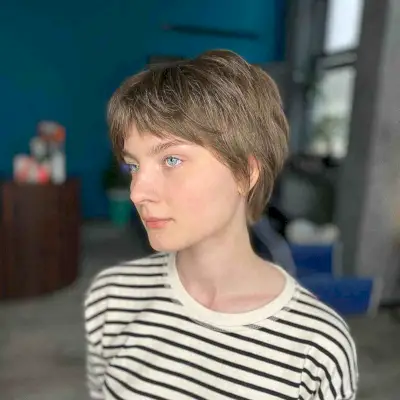 Modern Layered Pixie Shag Mullet