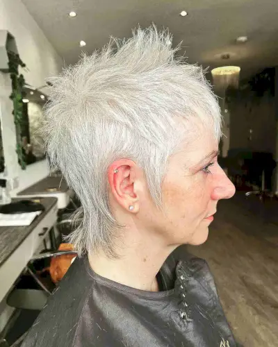 Edgy Shaggy Pixie Mullet for Thin Hair