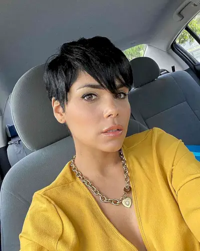 Thick Pixie Style with Side Fringe and Parting