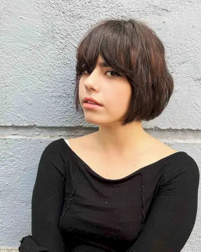 Chic Choppy Micro Bob Hairstyle