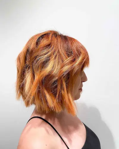 the choppy and short inverted bob