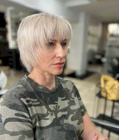 The Choppiest Bob with Bangs