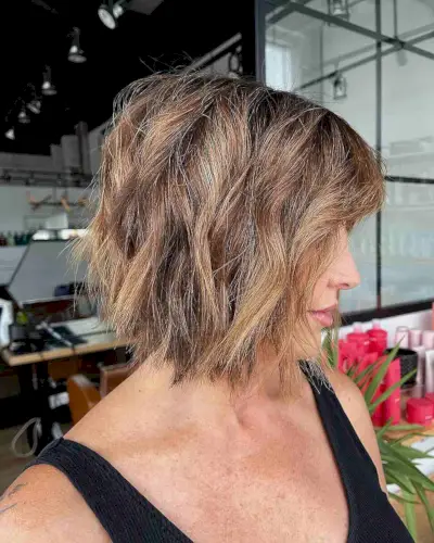 Trendy Choppy Cut for Thick Hairstyles