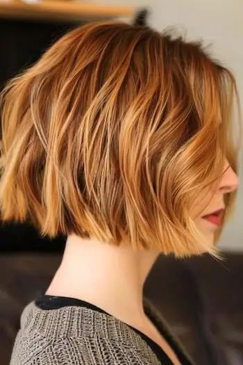 Choppy Piecey Bob kort frisure.