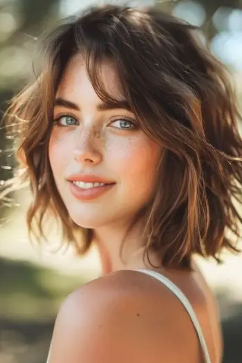 Tunsoare stratificată Waves scurtă.