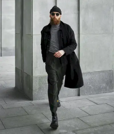 Trench da uomo moda militare