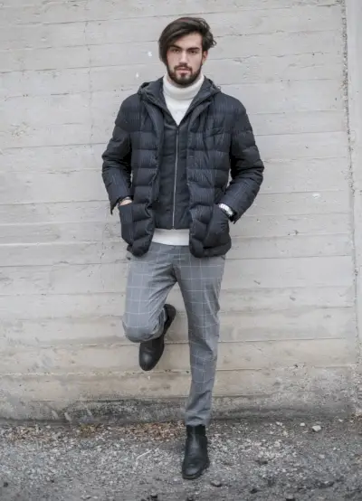 Koldt vejr dunjakke mænd