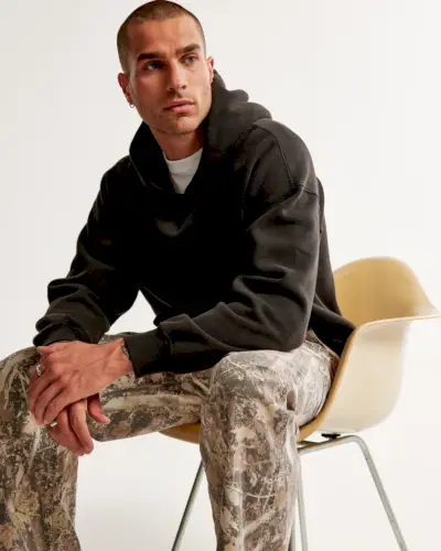 Abercrombie & Fitch Essential Popover Hoodie Herr