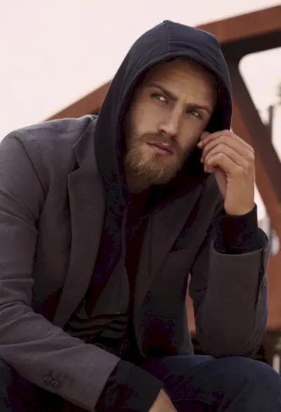 Hoodie Sportrock Outfit Herr