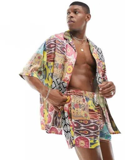 Košeľa ASOS Design Box oversized Camp Collar Shirt