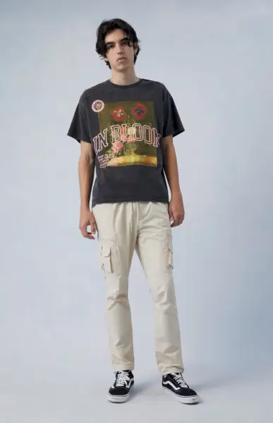 Pánske tenké nohavice PacSun Cargo