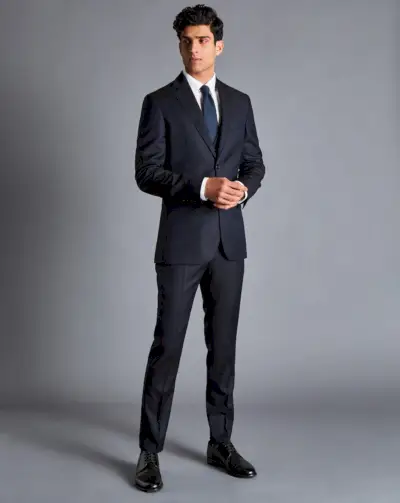 Charles Tyrwhitt Italiaans Luxe Pak Donker Marine