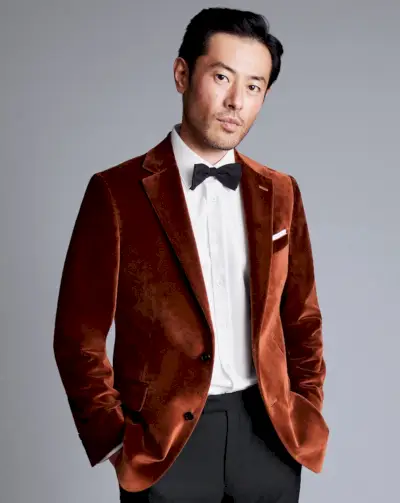 Charles Tyrwhitt Veste En Velours Italien Rouille Homme