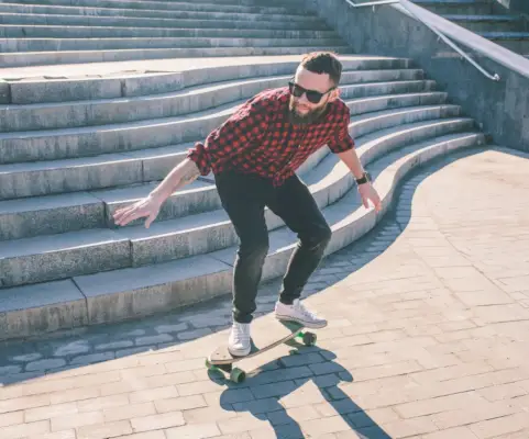 Jeans de chemise en flanelle pour hommes de style hipster