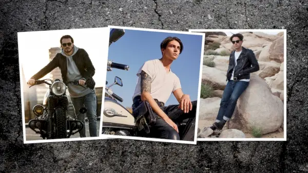 남성용 바이커 의상: 2024년 모터사이클 스타일 영감