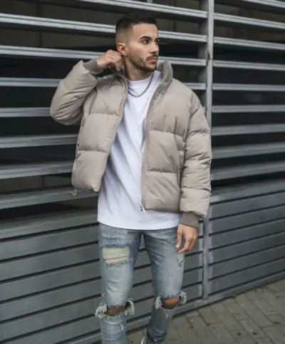 Pufferjacka Outfit Herr Streetwear