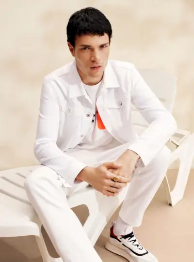 Hvide bukser Outfit Herre All White