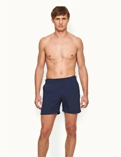 남성 반바지 올레바 브라운 네이비 불독 수영 반바지