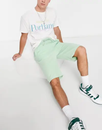 남성용 반바지 의상 Lee Drawstring 반바지 ASOS