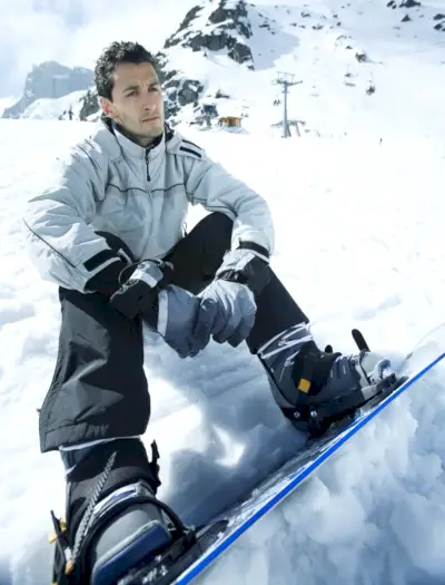 Snowboardåkare miljöman