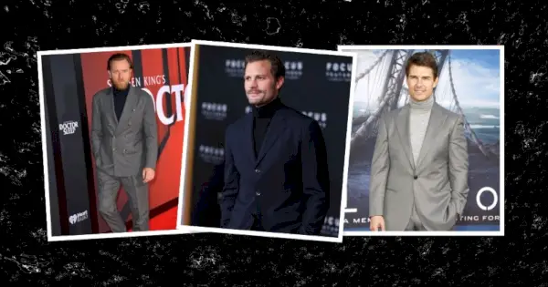 タートルネックとスーツの組み合わせ: パワー デュオの着こなし方