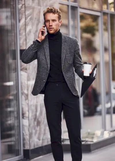 Slimme casual outfits Heren Sportjas Coltrui