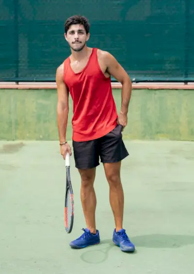 Tank teniso šortai, apranga vyrams