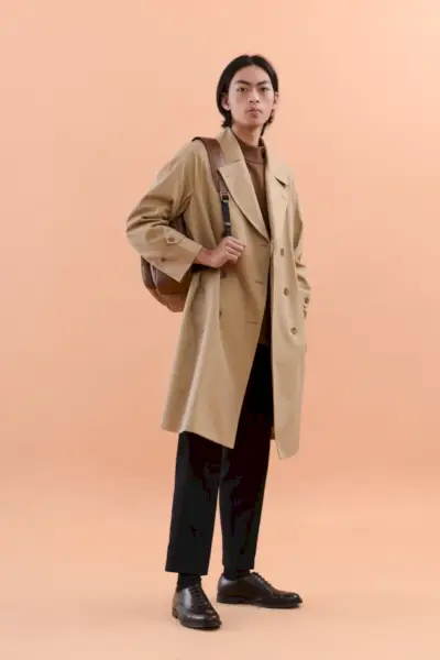 マントレンチスラックススタイル