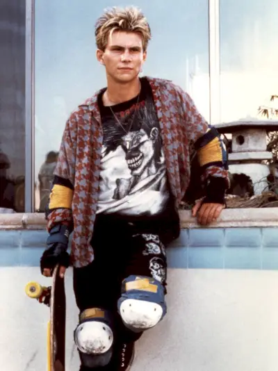 Style patineur Christian Slater brillant le cube 1988