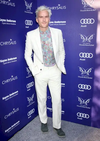 Balthazar Getty Traje Blanco Hombre